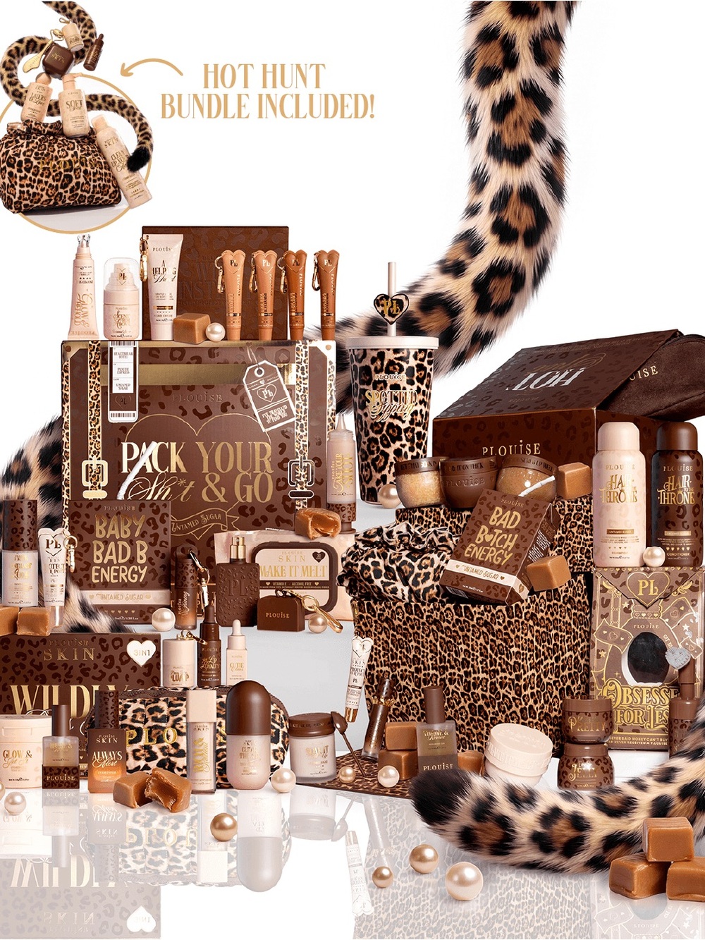 Plouise Complete Cheetah PR Collection - Brown & Gold